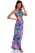 Luli Fama Jungle Fever Cut Out Long Dress